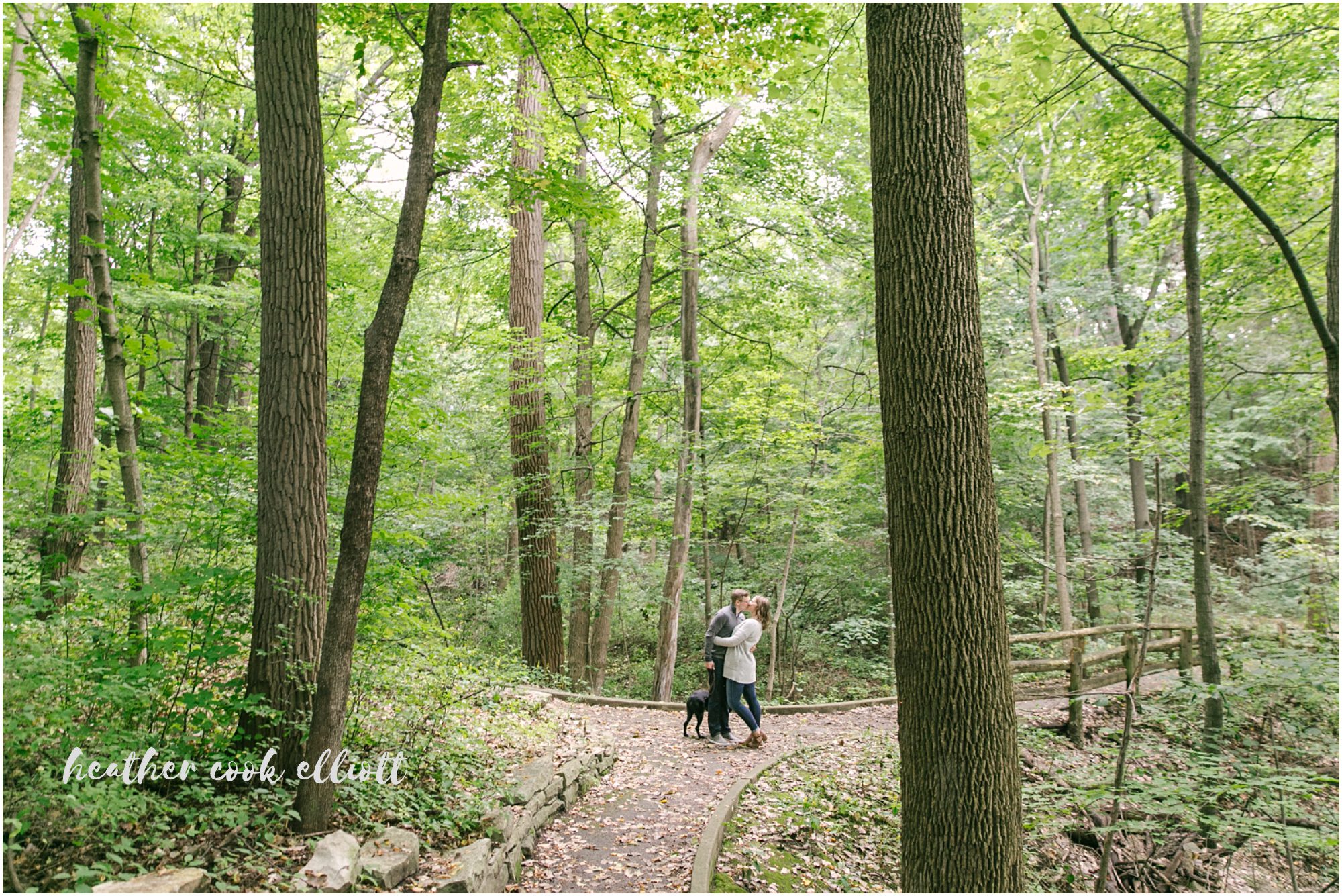wauwatosa engagement session with dog