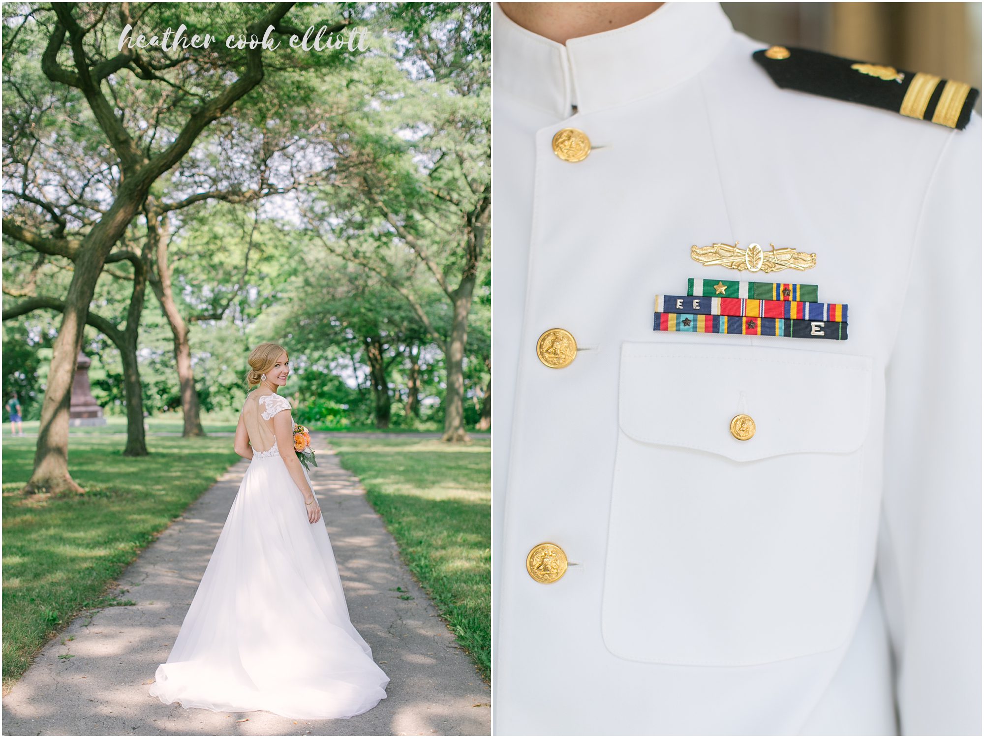 romantic milwaukee summer wedding military groom