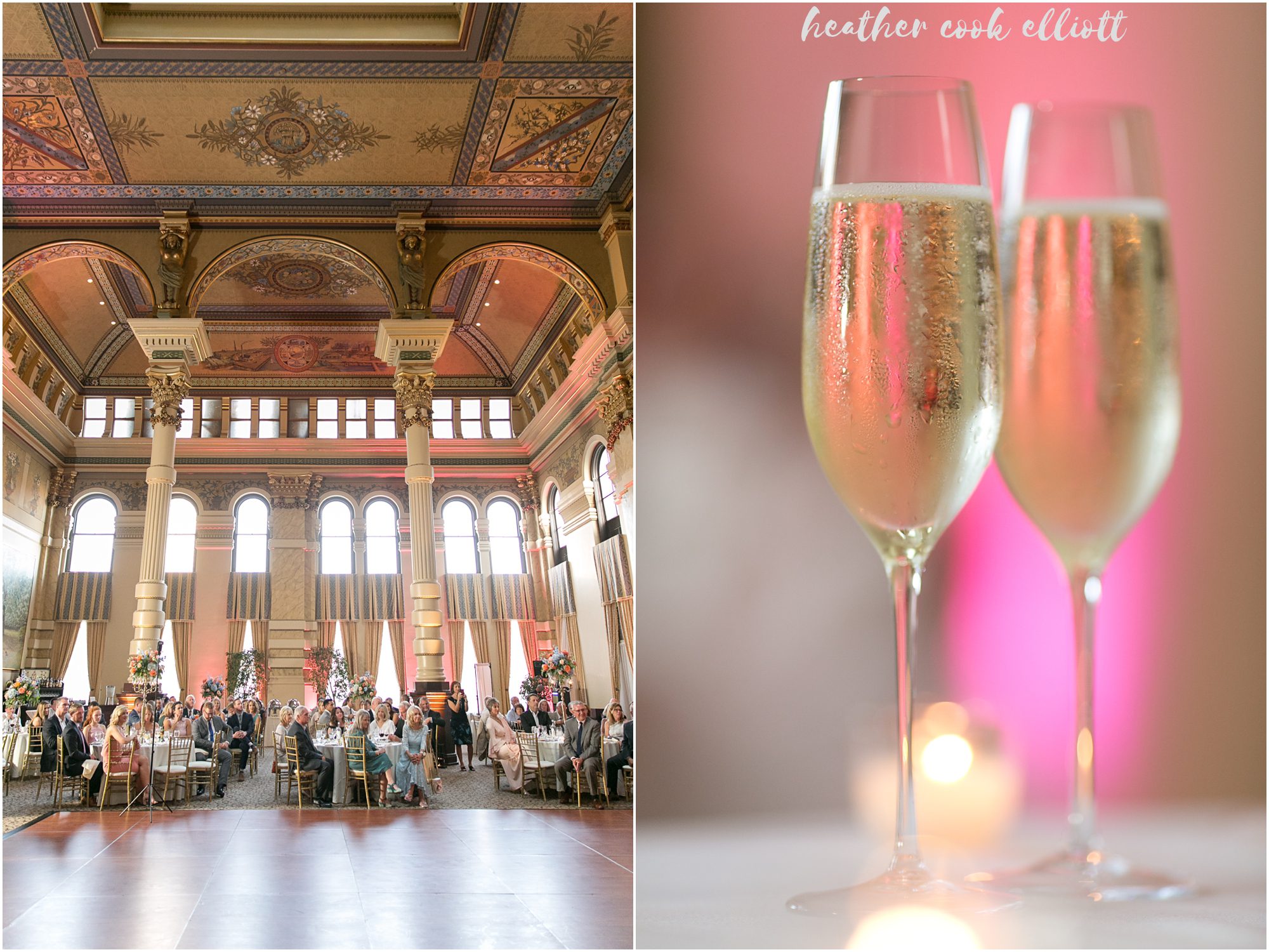 Grain Exchange Wedding reception details