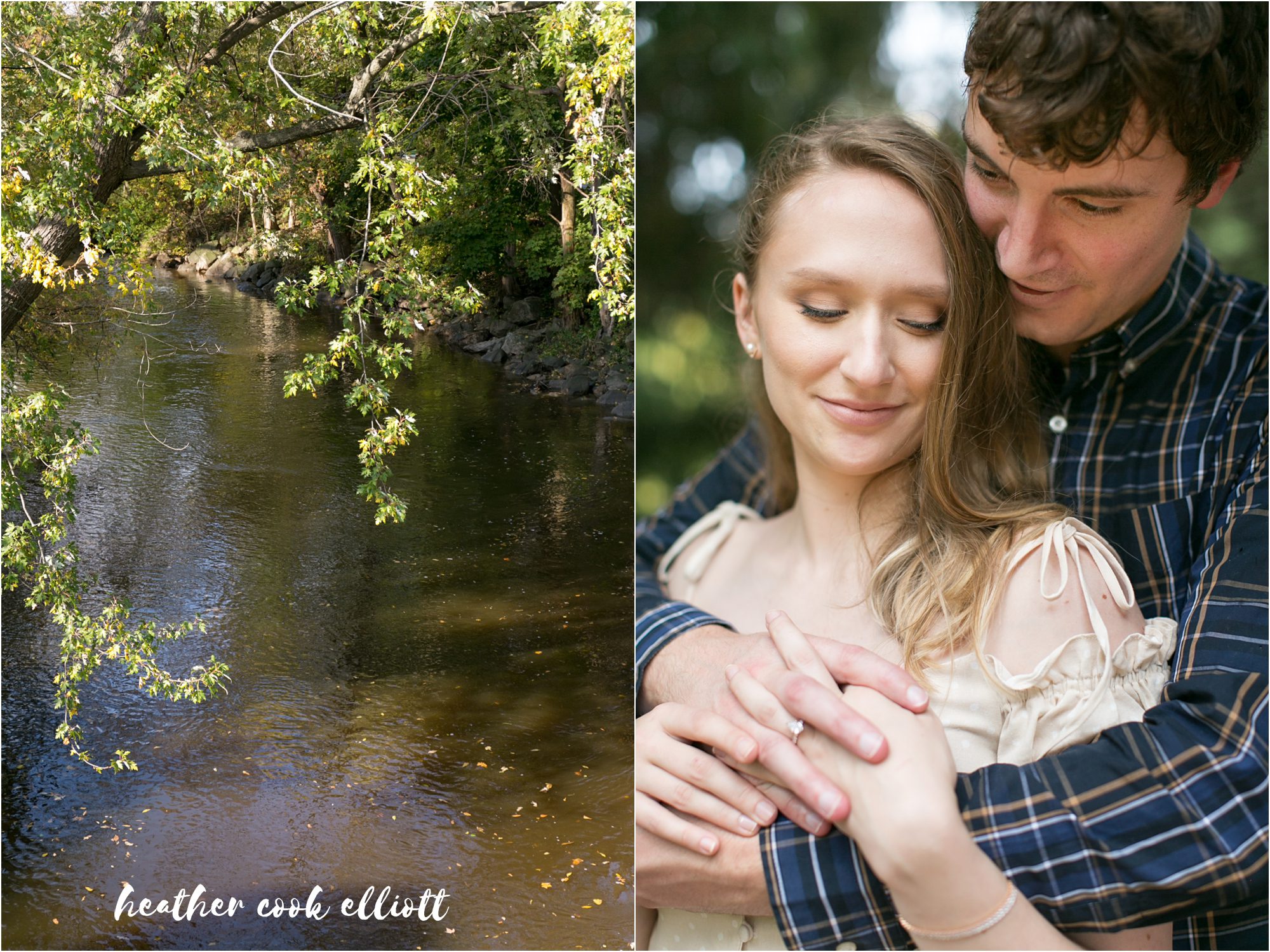 Tosa Fall engagement session with dogs