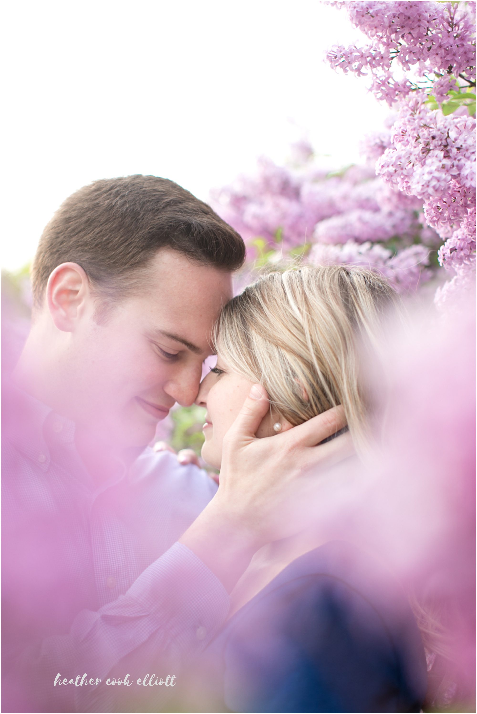 milwaukee engagement session with lavender