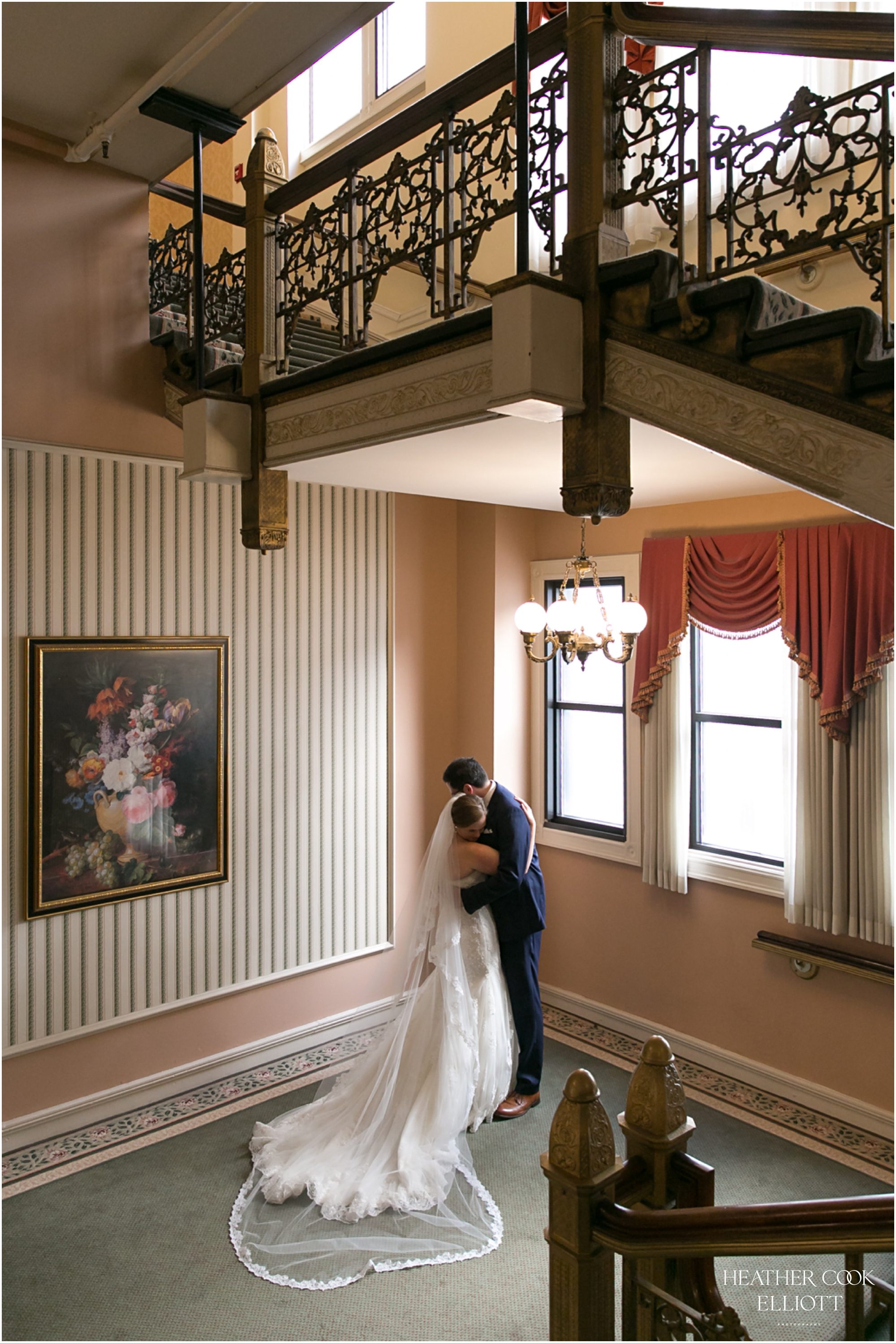 pfister hotel wedding first look