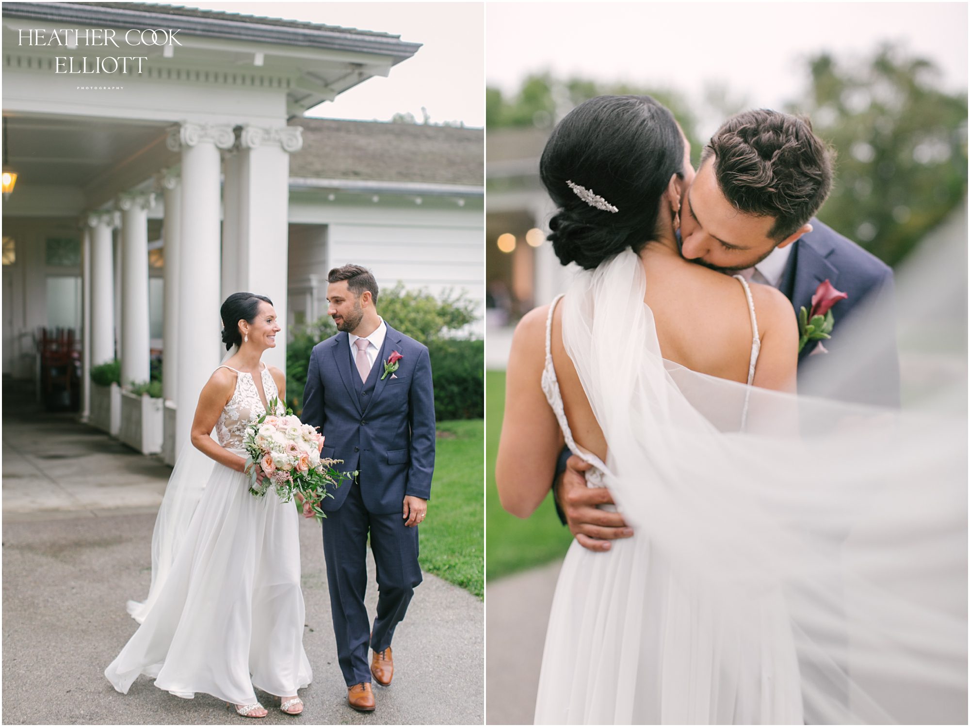 lake park bistro wedding portraits