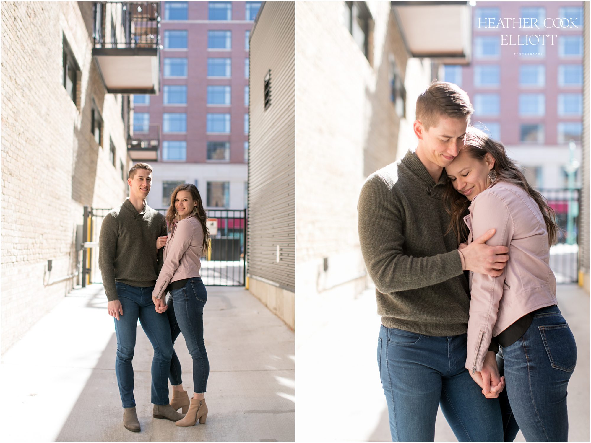 modern third ward summer engagement in the sun