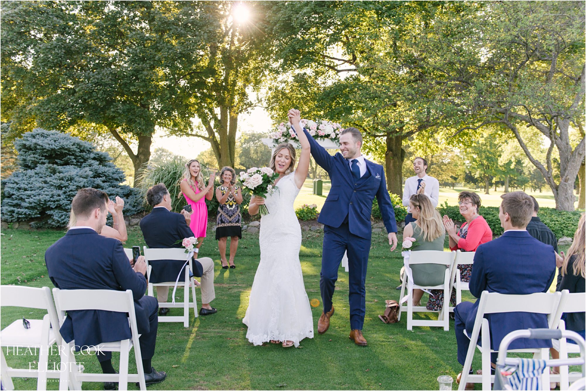 wisconsin club sunset wedding and outdoor games