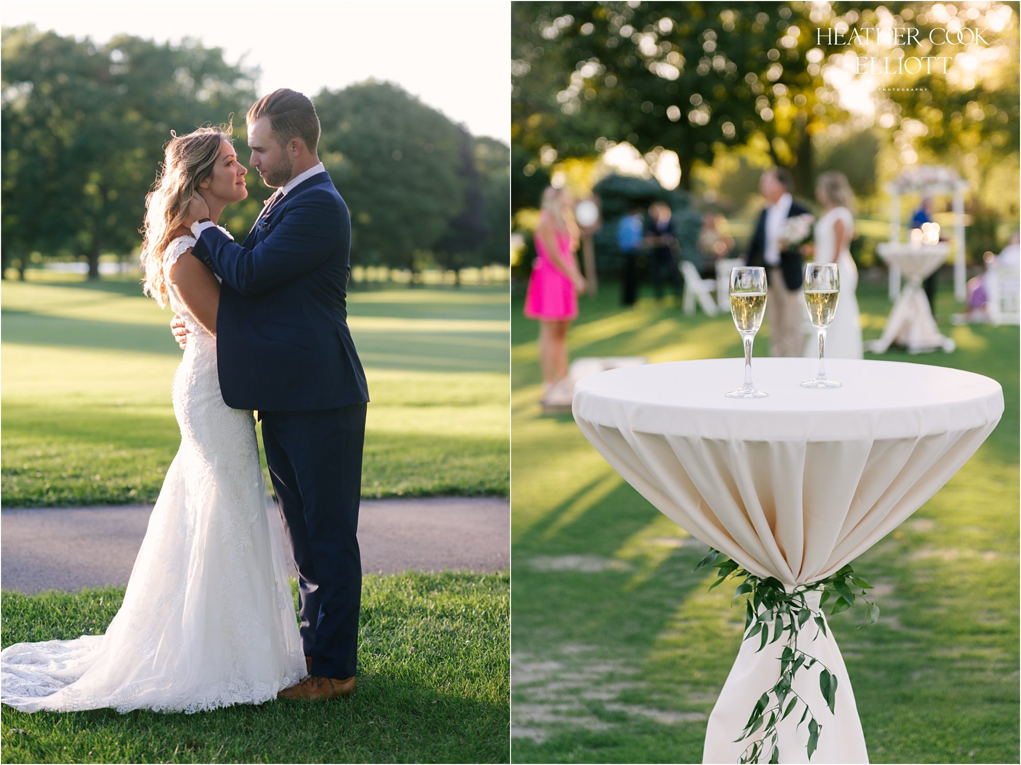 wisconsin club sunset wedding and outdoor games