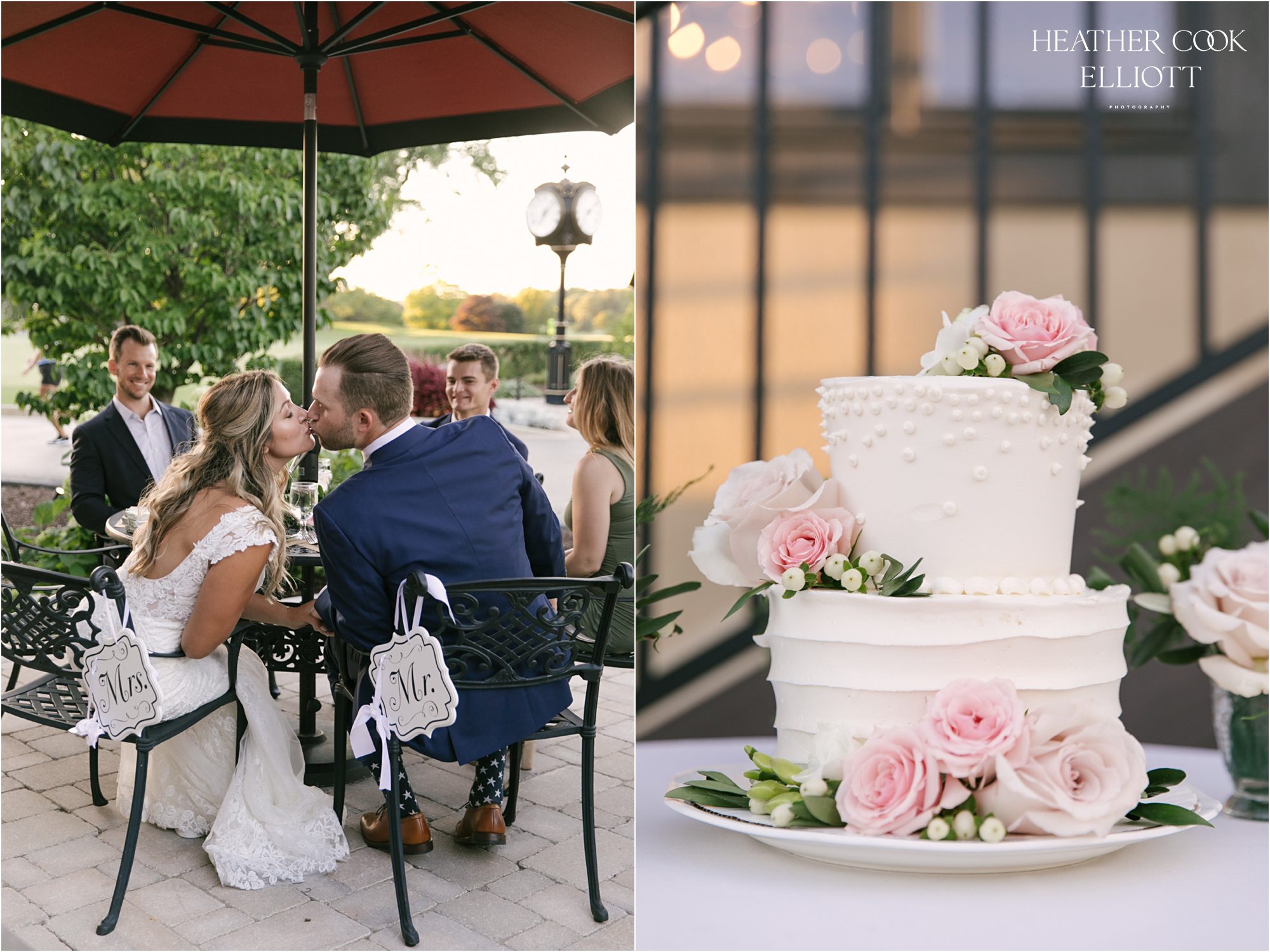 wisconsin club wedding outdoor reception
