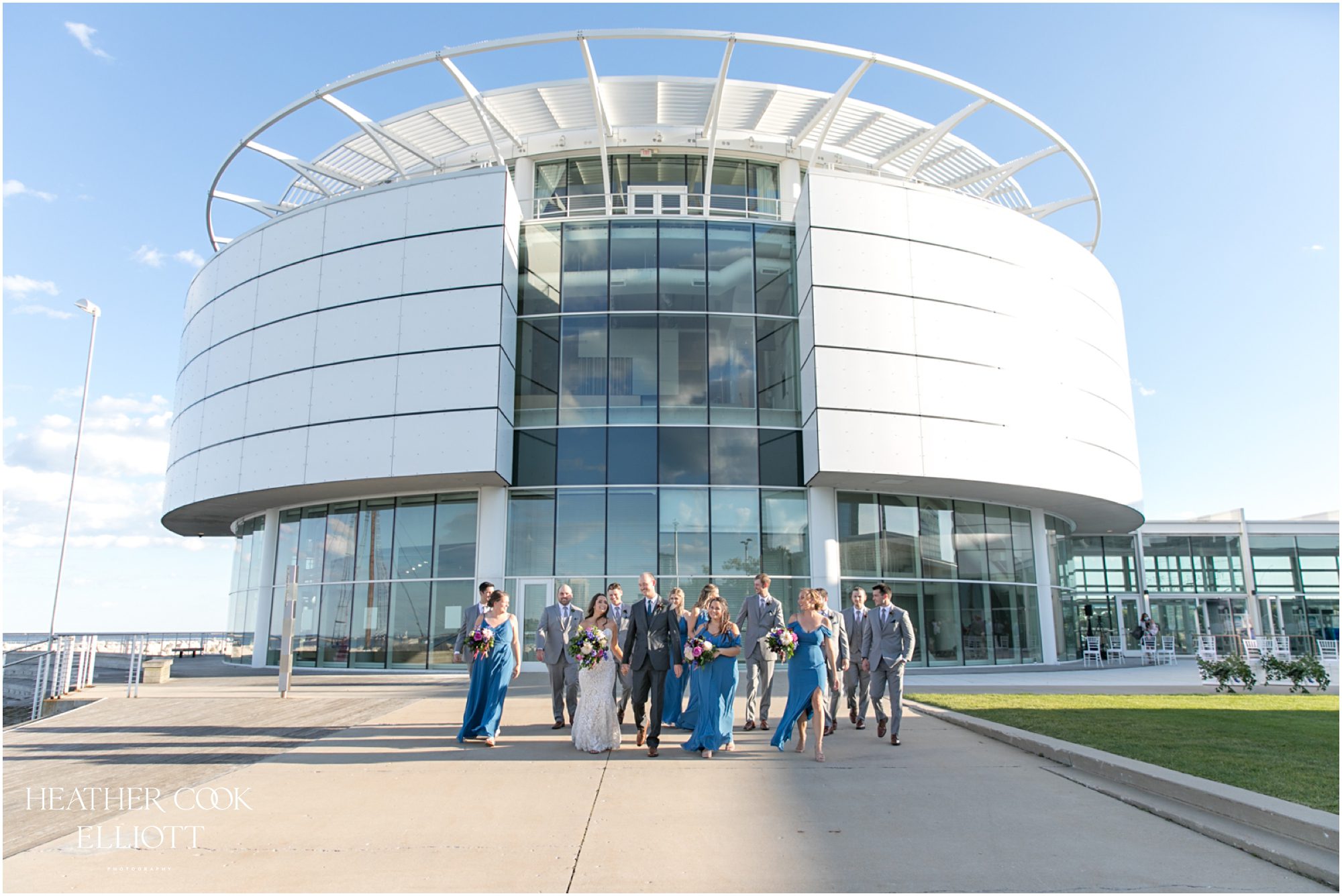 discovery world lakefront wedding and sunset portraits