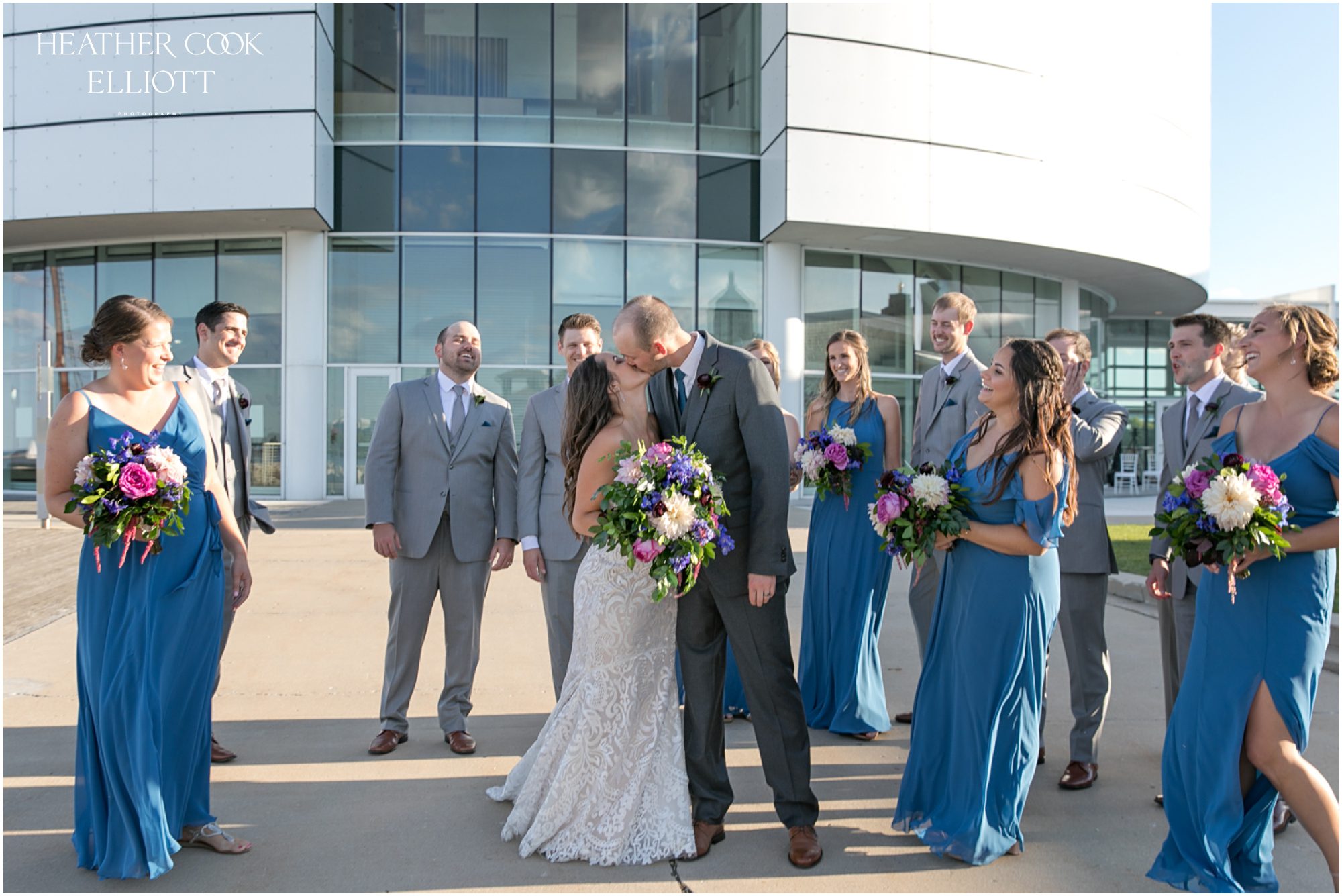 discovery world lakefront wedding and sunset portraits