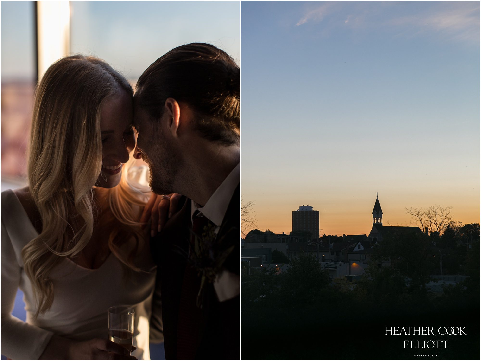jan serr sunset wedding portraits