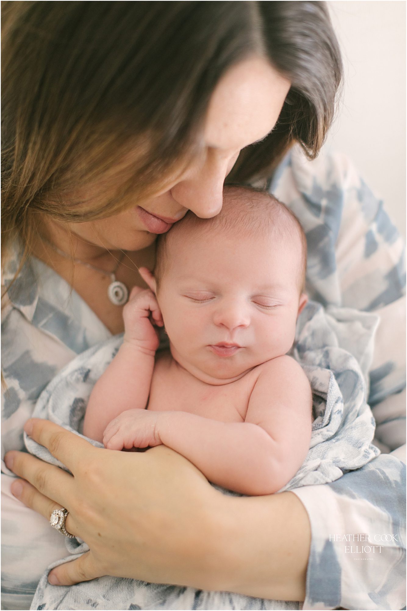mequon newborn session with light filled nursery design