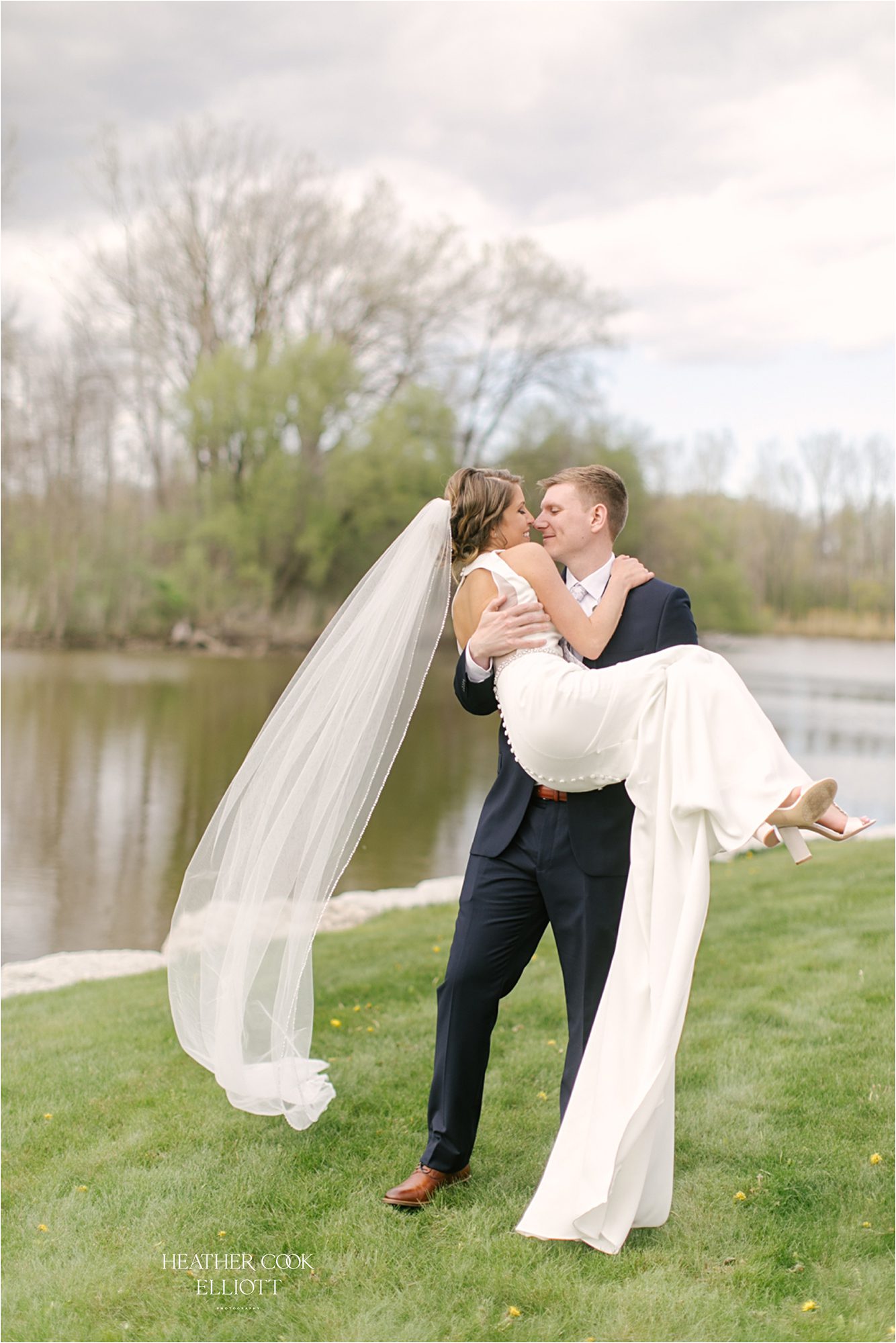 romantic bridal portrait in wisconsin