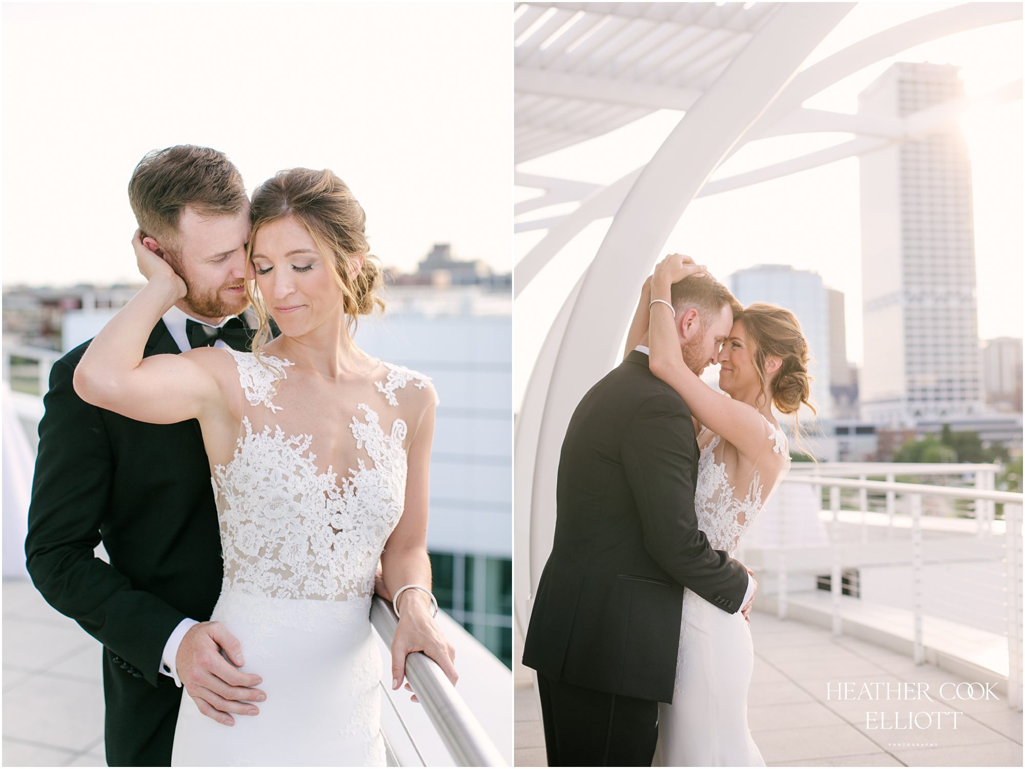 discovery world wedding sunset photos on pilot house deck