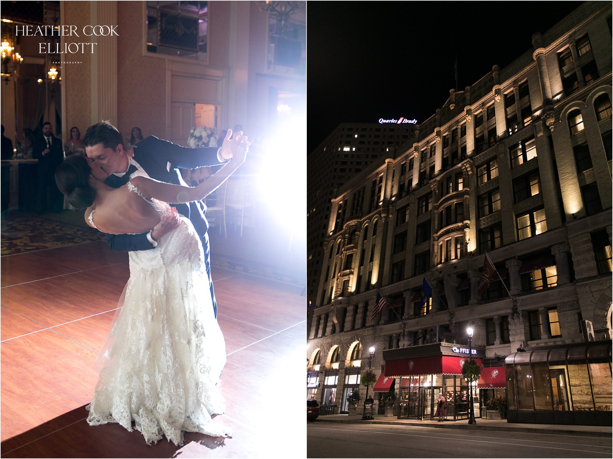 imperial ballroom at pfister wedding