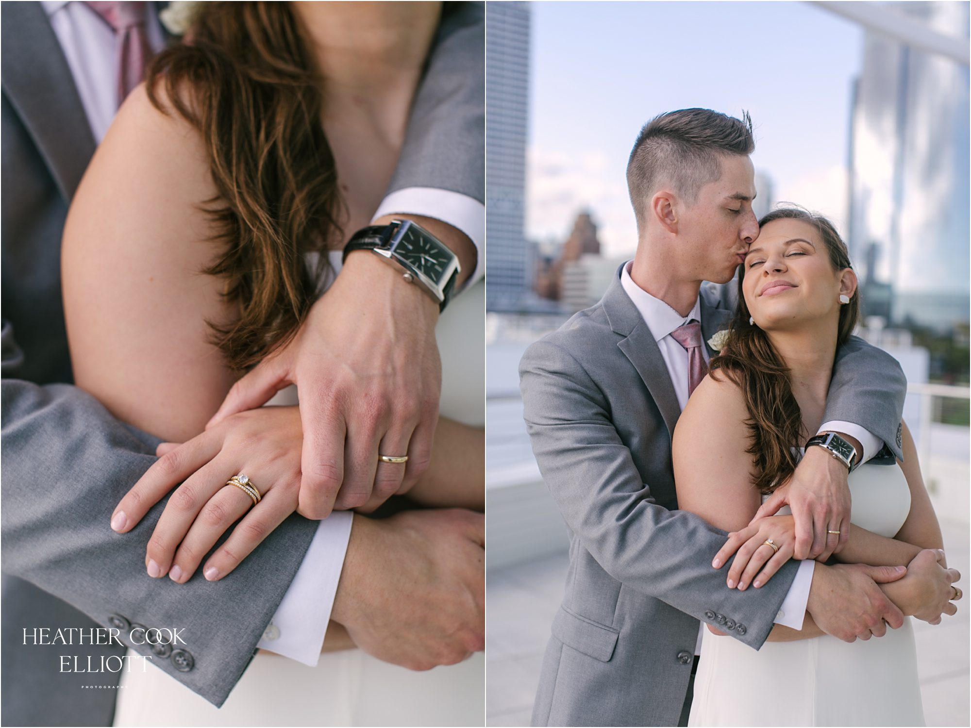 discovery world brunch wedding rooftop view