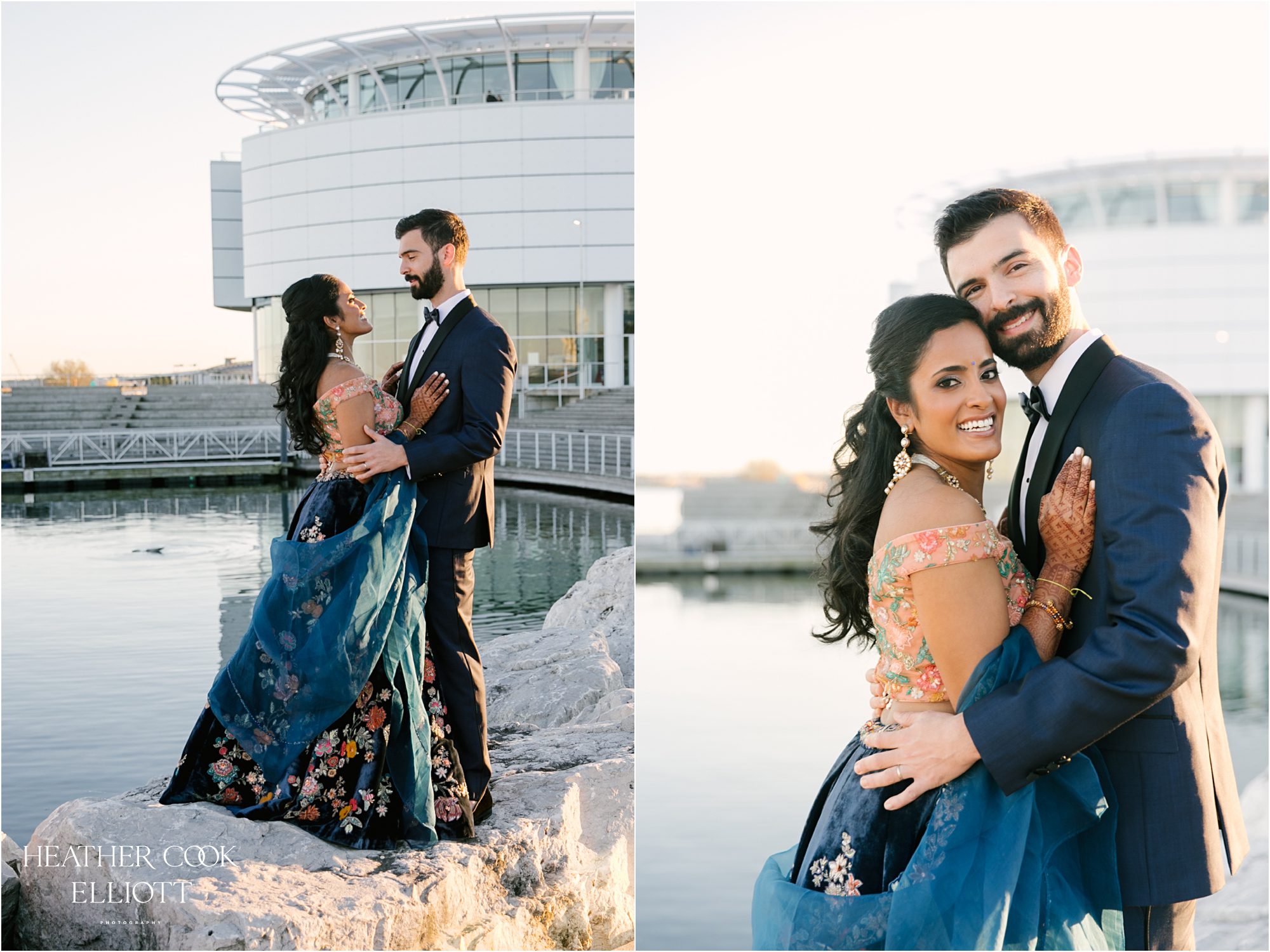 hindu jewish fusion wedding milwaukee lakefront