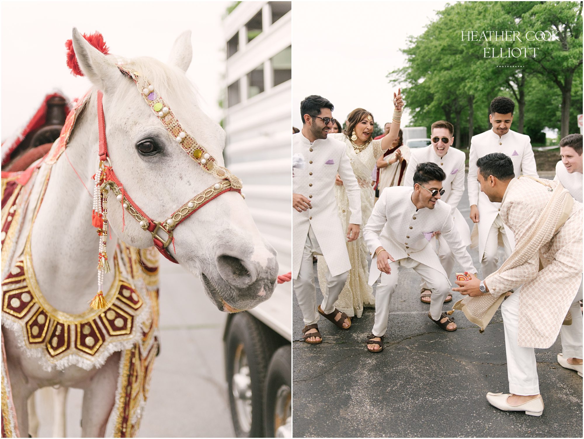Wisconsin Indian Fusion 2 day wedding Groom Arrival