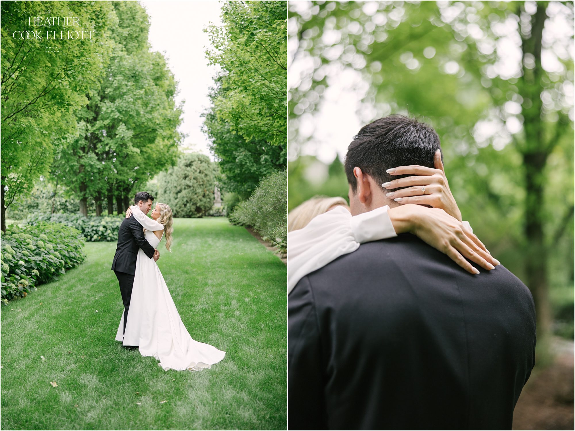 villa terrace first look and bridal portraits