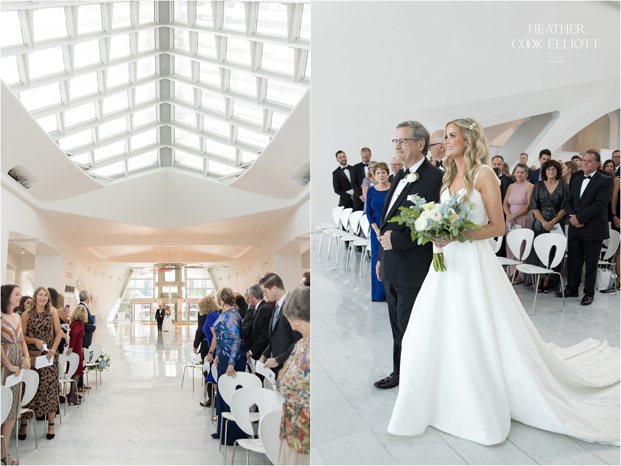 milwaukee art museum wedding ceremony windhover hall