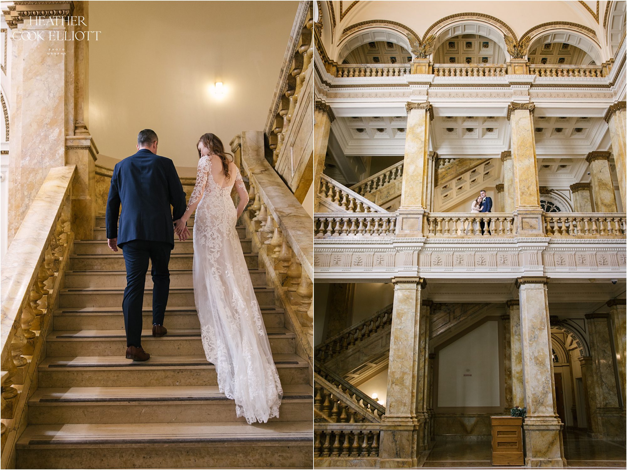 st james 1868 wedding with bridal portraits at milwaukee public library