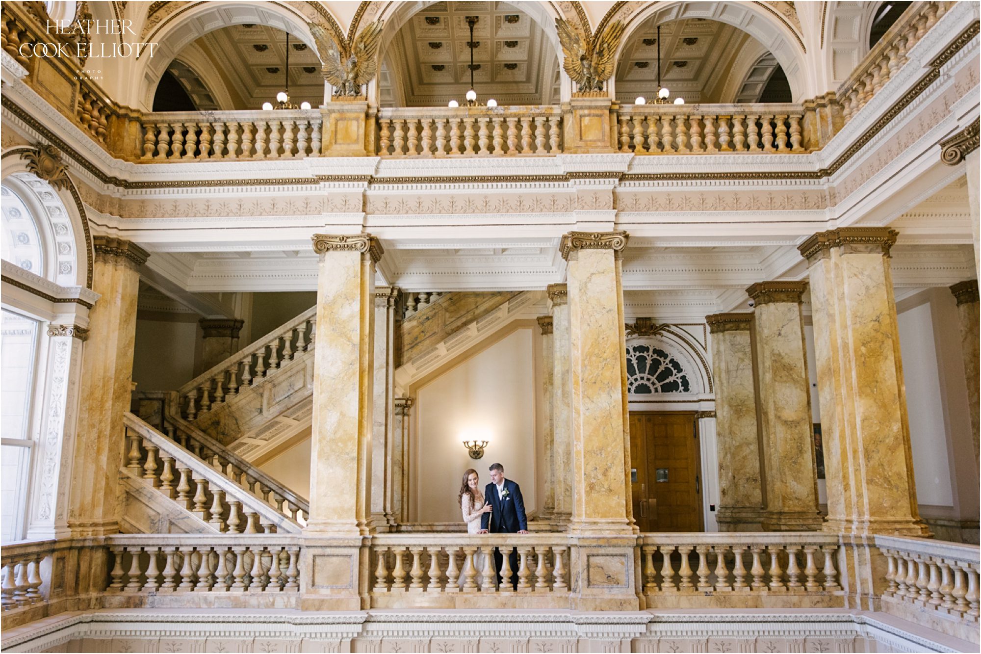 st james 1868 wedding with bridal portraits at milwaukee public library