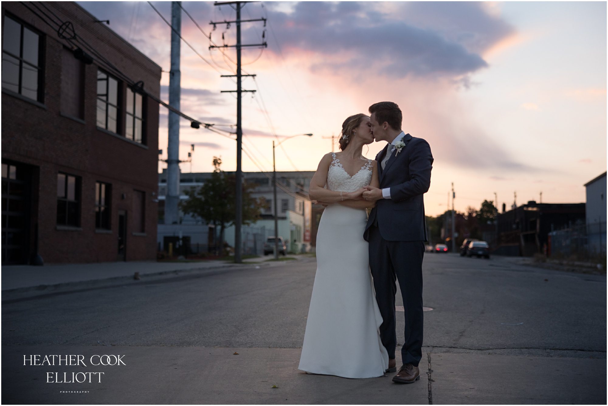 ivy house golden hour wedding