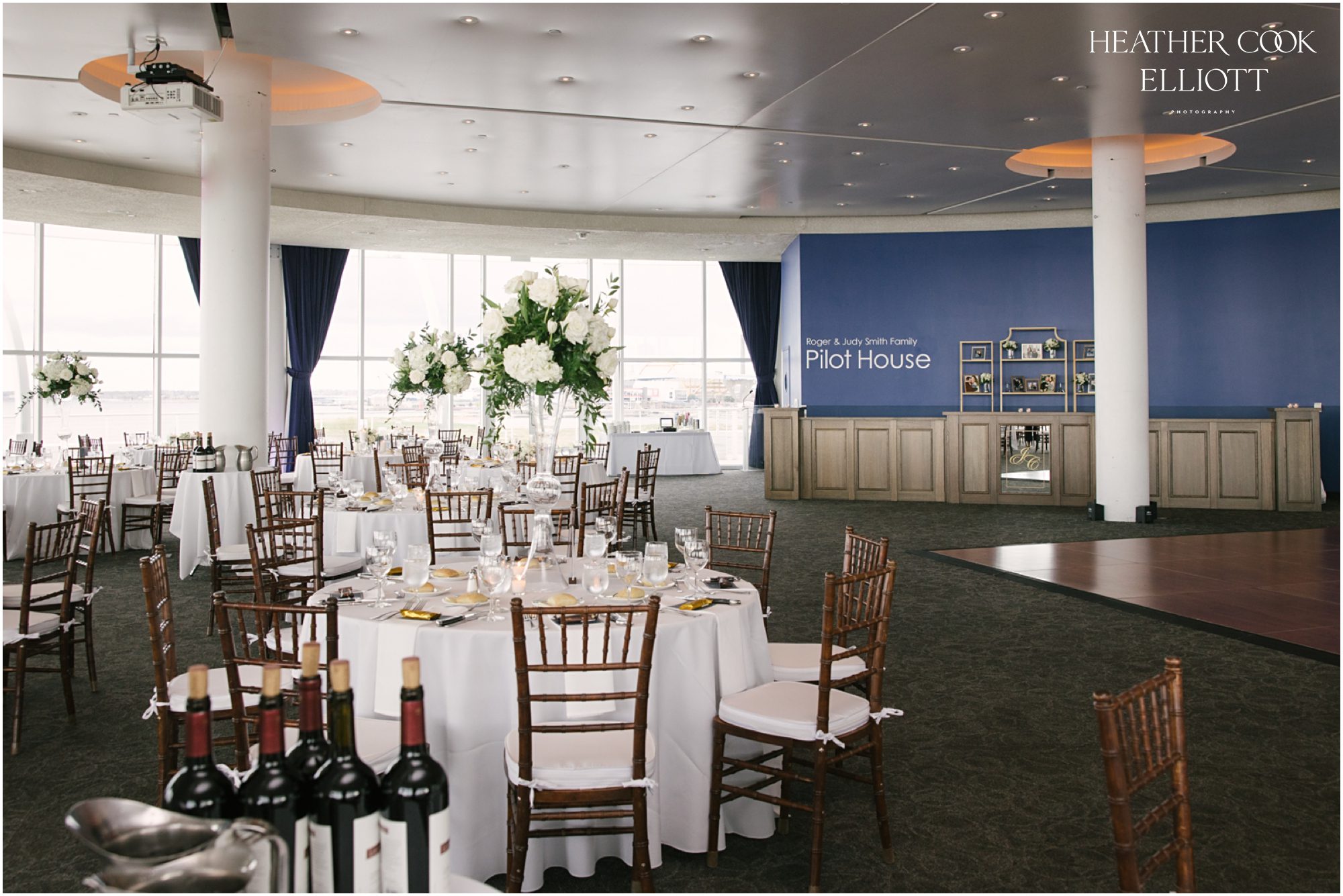 discovery world pilot house wedding reception belle fiori florals