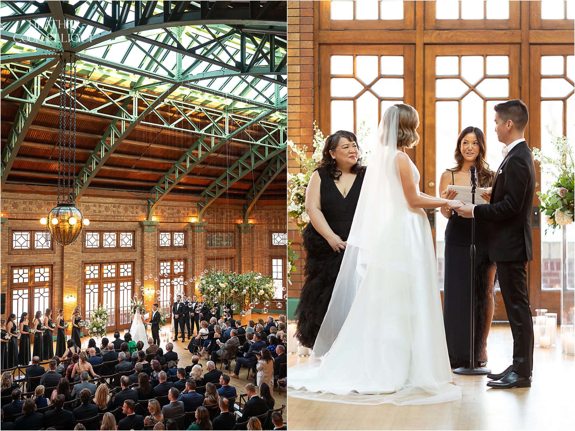 cafe brauer wedding ceremony details by flowers for dreams